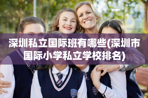 深圳私立国际班有哪些(深圳市国际小学私立学校排名)
