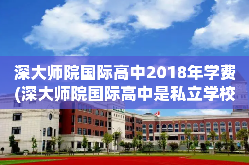 深大师院国际高中2018年学费(深大师院国际高中是私立学校还是公立)