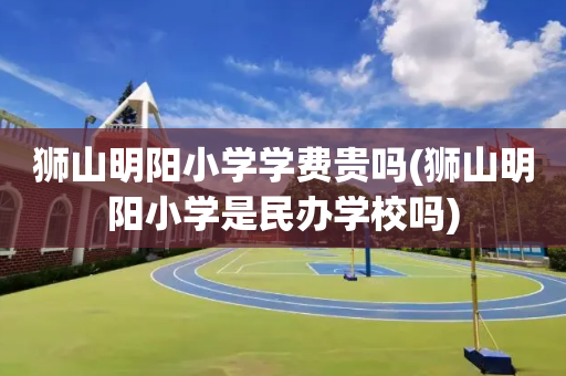 狮山明阳小学学费贵吗(狮山明阳小学是民办学校吗)