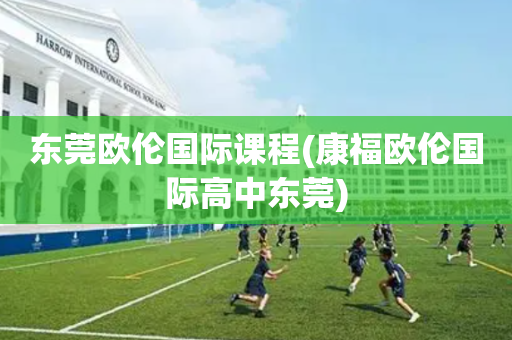 东莞欧伦国际课程(康福欧伦国际高中东莞)