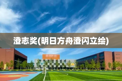 澄志奖(明日方舟澄闪立绘)