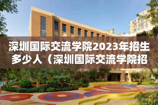 深圳国际交流学院2023年招生多少人（深圳国际交流学院招生简章）