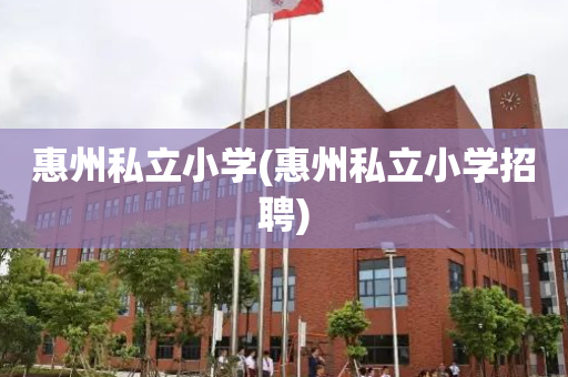 惠州私立小学(惠州私立小学招聘)