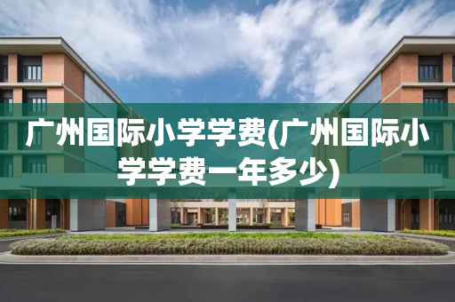 广州国际小学学费(广州国际小学学费一年多少)