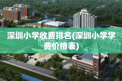 深圳小学收费排名(深圳小学学费价格表)