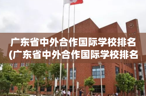 广东省中外合作国际学校排名(广东省中外合作国际学校排名一览表)