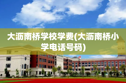 大沥南桥学校学费(大沥南桥小学电话号码)