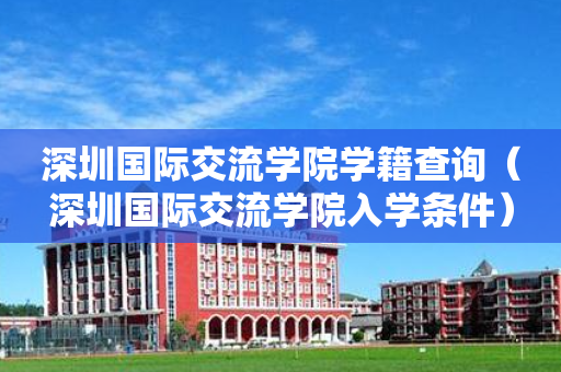 深圳国际交流学院学籍查询（深圳国际交流学院入学条件）