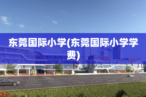 东莞国际小学(东莞国际小学学费)