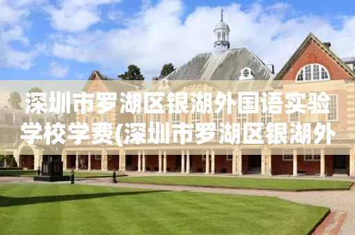 深圳市罗湖区银湖外国语实验学校学费(深圳市罗湖区银湖外国语实验学校学费一年多少)