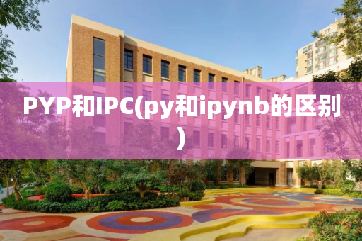 PYP和IPC(py和ipynb的区别)