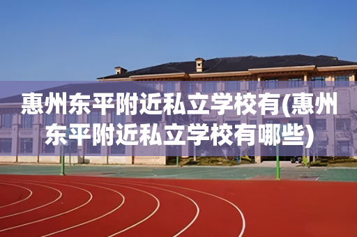 惠州东平附近私立学校有(惠州东平附近私立学校有哪些)