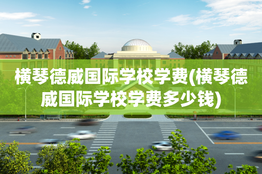 横琴德威国际学校学费(横琴德威国际学校学费多少钱)
