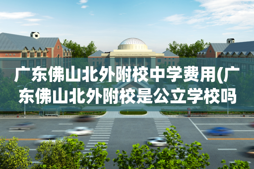 广东佛山北外附校中学费用(广东佛山北外附校是公立学校吗)