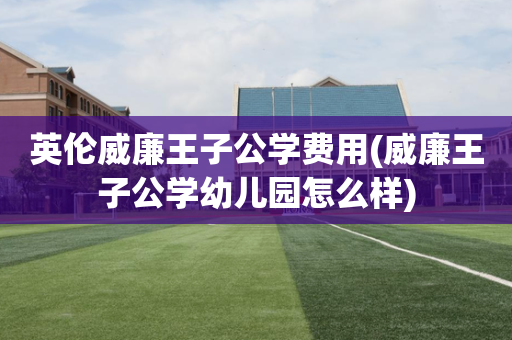 英伦威廉王子公学费用(威廉王子公学幼儿园怎么样)