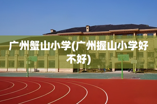 广州蟹山小学(广州握山小学好不好)