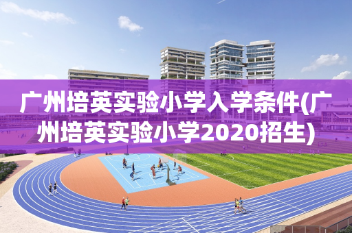 广州培英实验小学入学条件(广州培英实验小学2020招生)