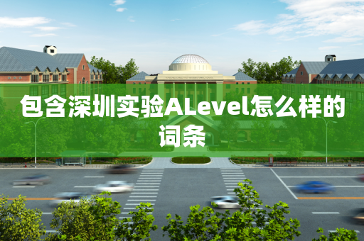 包含深圳实验ALevel怎么样的词条