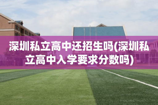 深圳私立高中还招生吗(深圳私立高中入学要求分数吗)