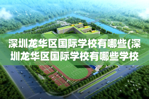 深圳龙华区国际学校有哪些(深圳龙华区国际学校有哪些学校)
