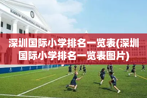 深圳国际小学排名一览表(深圳国际小学排名一览表图片)