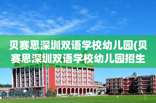 贝赛思深圳双语学校幼儿园(贝赛思深圳双语学校幼儿园招生多少名)