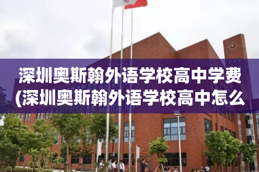 深圳奥斯翰外语学校高中学费(深圳奥斯翰外语学校高中怎么样)