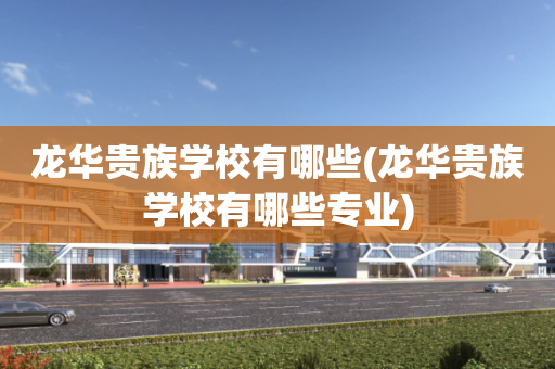 龙华贵族学校有哪些(龙华贵族学校有哪些专业)