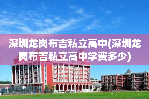 深圳龙岗布吉私立高中(深圳龙岗布吉私立高中学费多少)