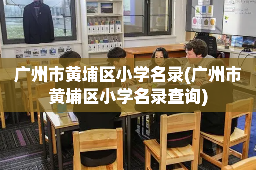 广州市黄埔区小学名录(广州市黄埔区小学名录查询)