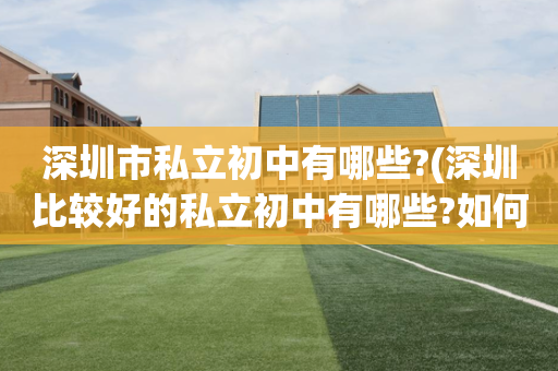 深圳市私立初中有哪些?(深圳比较好的私立初中有哪些?如何入学)