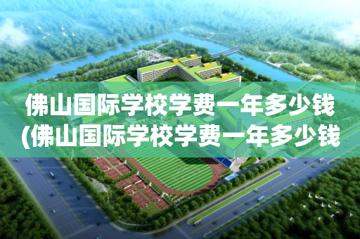 佛山国际学校学费一年多少钱(佛山国际学校学费一年多少钱一个月)