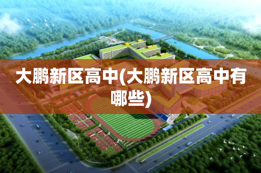 大鹏新区高中(大鹏新区高中有哪些)