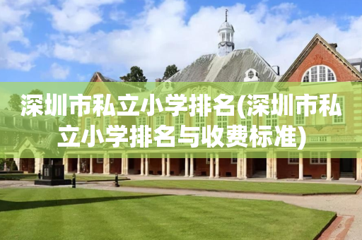 深圳市私立小学排名(深圳市私立小学排名与收费标准)