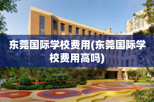 东莞国际学校费用(东莞国际学校费用高吗)