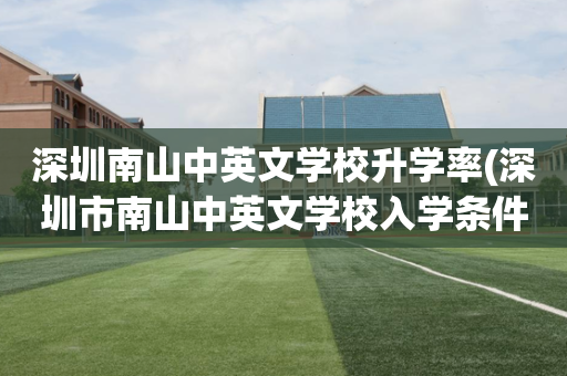 深圳南山中英文学校升学率(深圳市南山中英文学校入学条件)