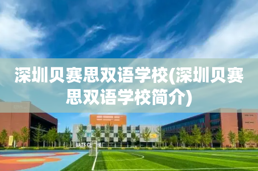 深圳贝赛思双语学校(深圳贝赛思双语学校简介)