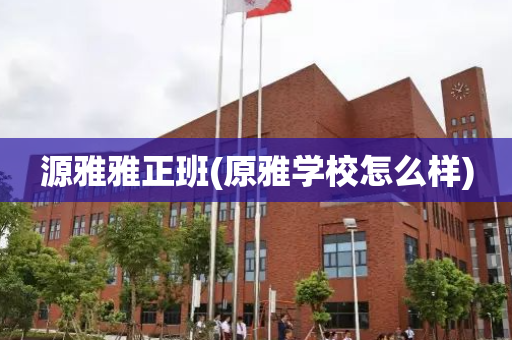 源雅雅正班(原雅学校怎么样)