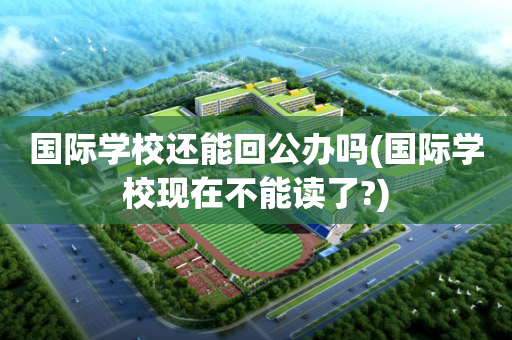 国际学校还能回公办吗(国际学校现在不能读了?)