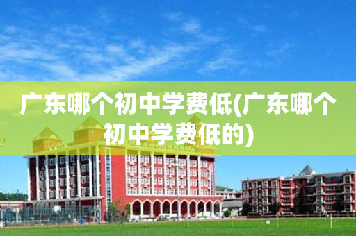 广东哪个初中学费低(广东哪个初中学费低的)