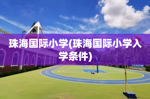 珠海国际小学(珠海国际小学入学条件)