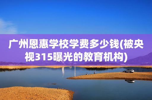 广州恩惠学校学费多少钱(被央视315曝光的教育机构)