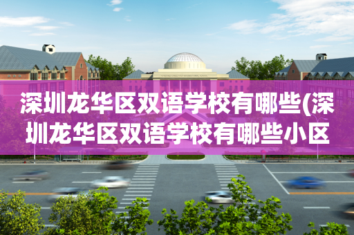 深圳龙华区双语学校有哪些(深圳龙华区双语学校有哪些小区)