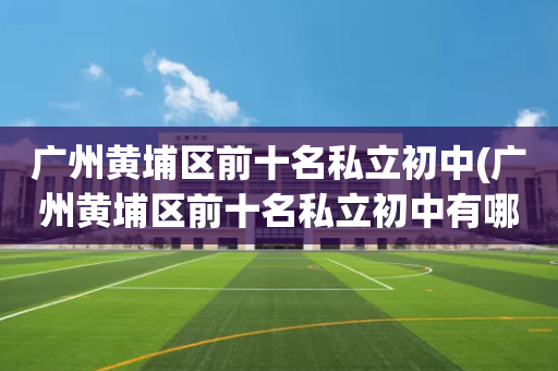 广州黄埔区前十名私立初中(广州黄埔区前十名私立初中有哪些)