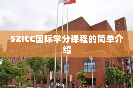 SZICC国际学分课程的简单介绍