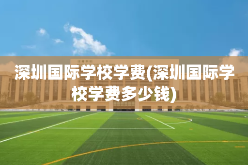 深圳国际学校学费(深圳国际学校学费多少钱)