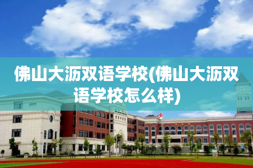 佛山大沥双语学校(佛山大沥双语学校怎么样)