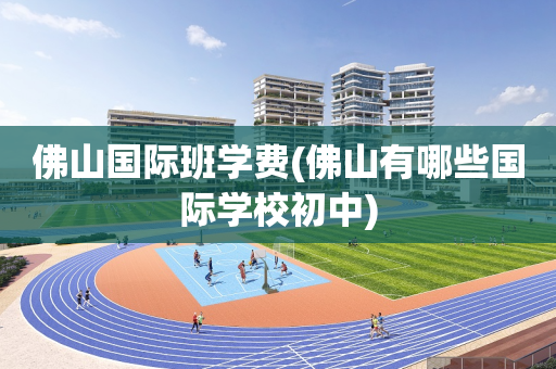 佛山国际班学费(佛山有哪些国际学校初中)