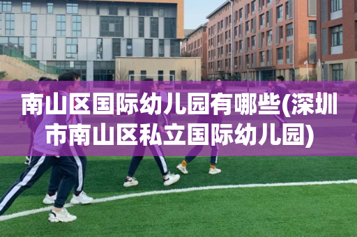 南山区国际幼儿园有哪些(深圳市南山区私立国际幼儿园)
