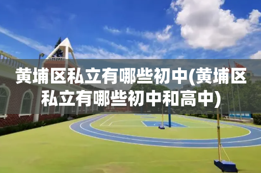 黄埔区私立有哪些初中(黄埔区私立有哪些初中和高中)